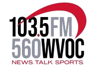 103.5 FM 560 WVOC Logo